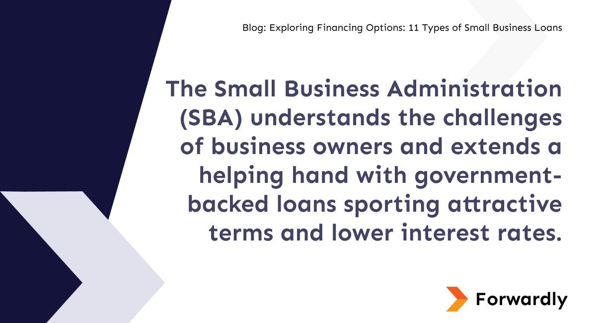 The Small Business Administration (SBA) understands the challenges of business owners and extends a helping hand with government-backed loans sporting attractive terms and lower interest rates.