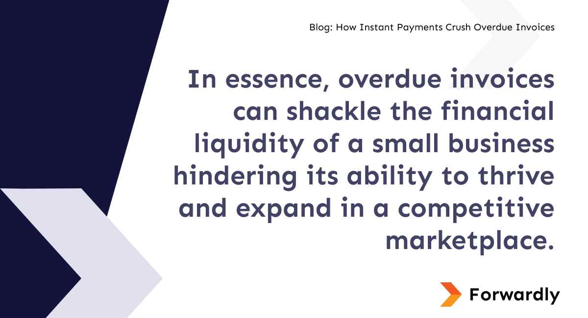 In essence, overdue invoices can shackle the financial liquidity of a small business hindering its ability to thrive and expand in a competitive marketplace. 