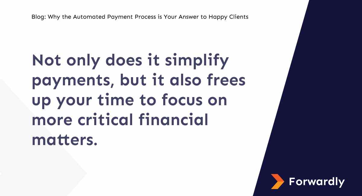 Not only does it simplify payments, but it also frees up your time to focus on more critical financial matters.