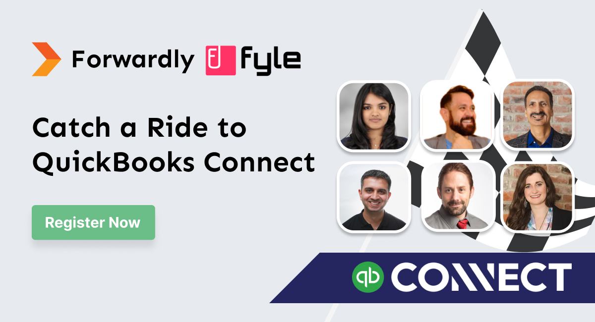 Catch a Ride to QuickBooks Connect with Forwardly and Fyle on Novemeber 12 & 13