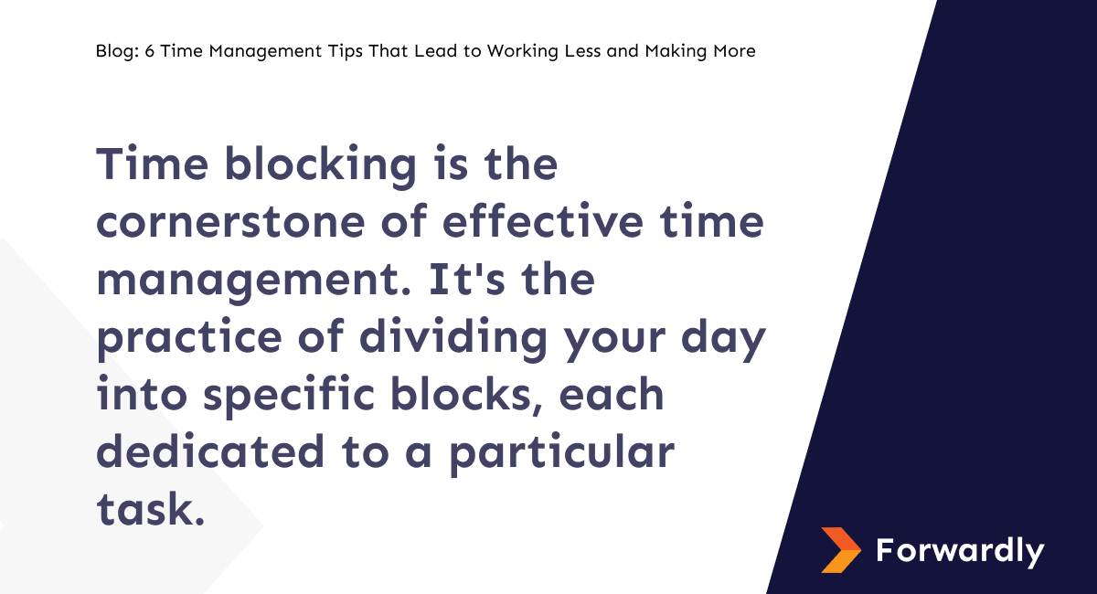 Time blocking technique to work smarter