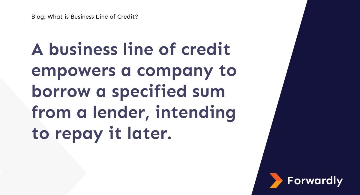 What is the business line of credit