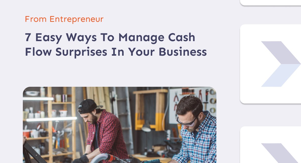 7 Easy Ways To Manage Cash Flow Surprises In Your Business